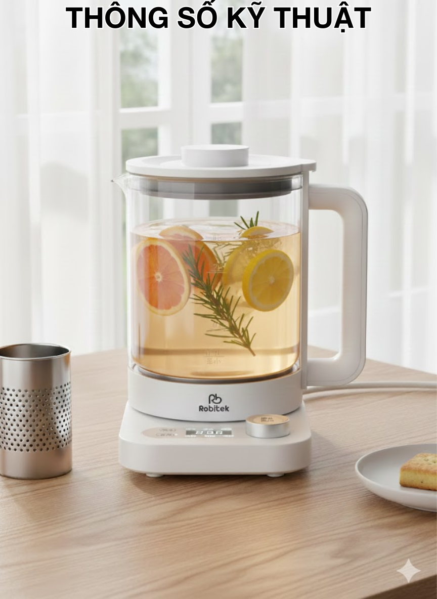 Máy Pha Trà Robitek RB18 - 1.8L – Đa năng&nbsp;